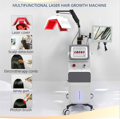 มัลติฟังก์ชั่น 10mw 650nm Diode Laser Hair Growth Machine 38kg